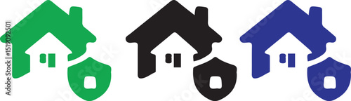Home Insurance Icon (Color Variants)