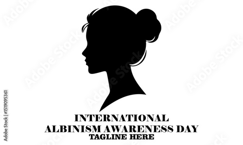 International albinism awareness day vector Illustration. International albinism awareness day logo design with white background