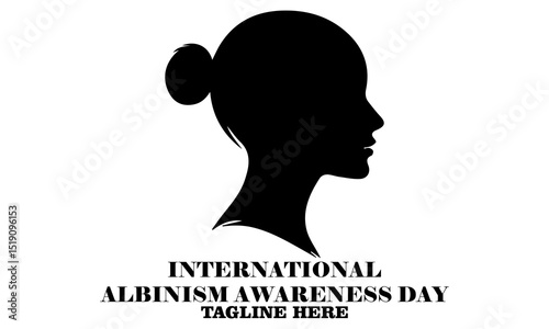 International albinism awareness day vector Illustration. International albinism awareness day logo design with white background