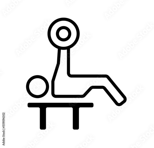 physical exercise vector icon