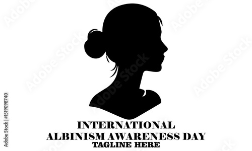 International albinism awareness day vector Illustration. International albinism awareness day logo design with white background