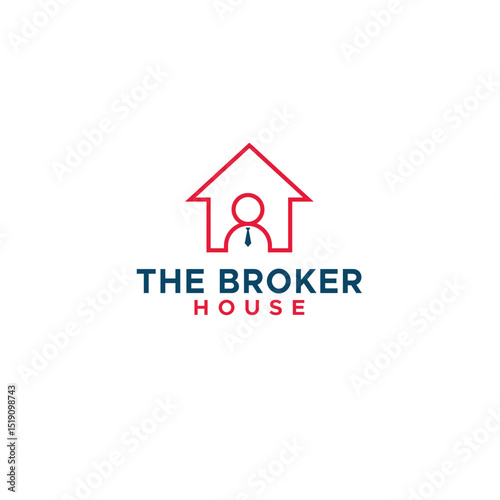 House broker agent logo for real estate business