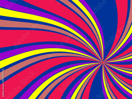 Wallpaper Mural Vintage retro banner background. Colorful grunge wave wallpaper. Vector illustration. Twist party backround pattern.
 Torontodigital.ca