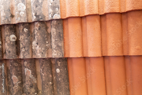 old roofing cleaned high pressure water cleaner tile after and before industrial roof cleaning