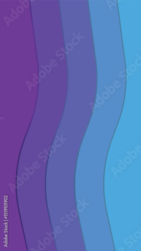 Abstract Wavy Background Design in Vibrant Purple and Blue Hues