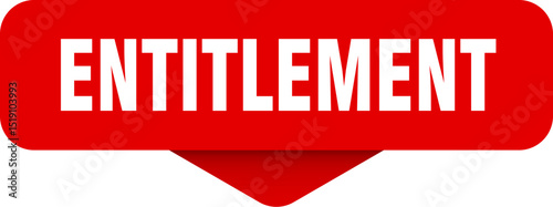 entitlement sticker. entitlement sign on transparent background