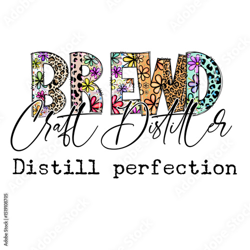 Brew Craft Distillers - Distinctive Design with Floral and Leopard Prints