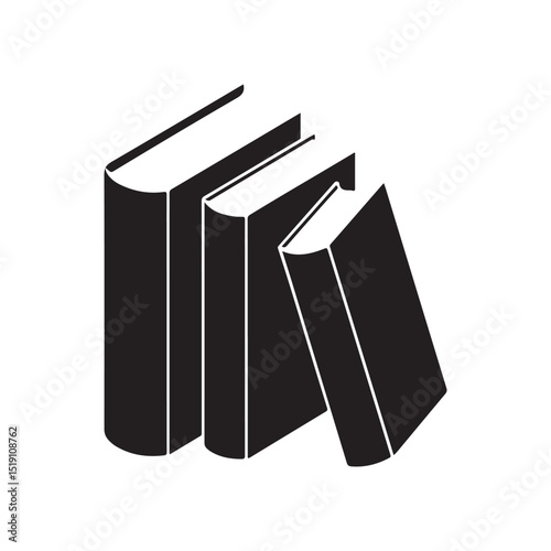 Stack of Books Reading, Knowledge, and Education Icon