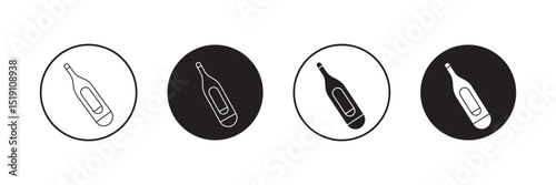  Digital thermometer icon set. Thermometer Icon Vector Illustration Design. Digital thermometer icon Art design illustration. eps10