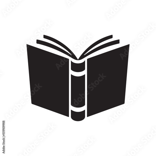 Open Book Icon A Simple Vector Illustration of an Open Book