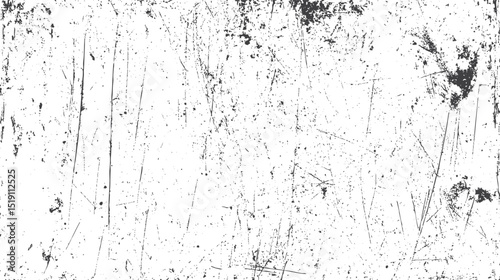 Grunge texture white and black. Old vintage vector pattern. White background on cement floor texture - concrete texture. Distressed overlay texture. Grunge background.