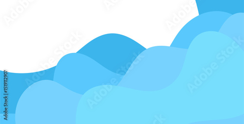 Light blue flowing wave background - excellent for creative presentations