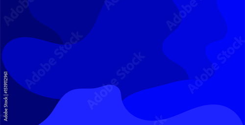 Blue abstract flowing shapes background - ideal for website backgrounds