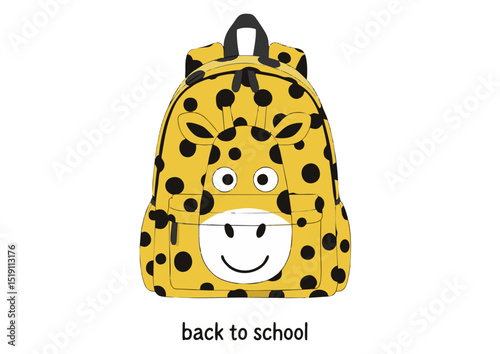 Adorable Giraffe Backpack for Kids Perfect for Back-to-School Adventures, Featuring a Cute Animal Design and Durable Construction
