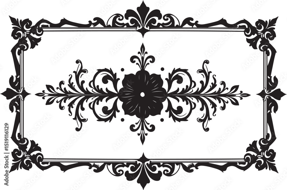 Naklejka premium Ornate Laser-Cut Frame Bundle