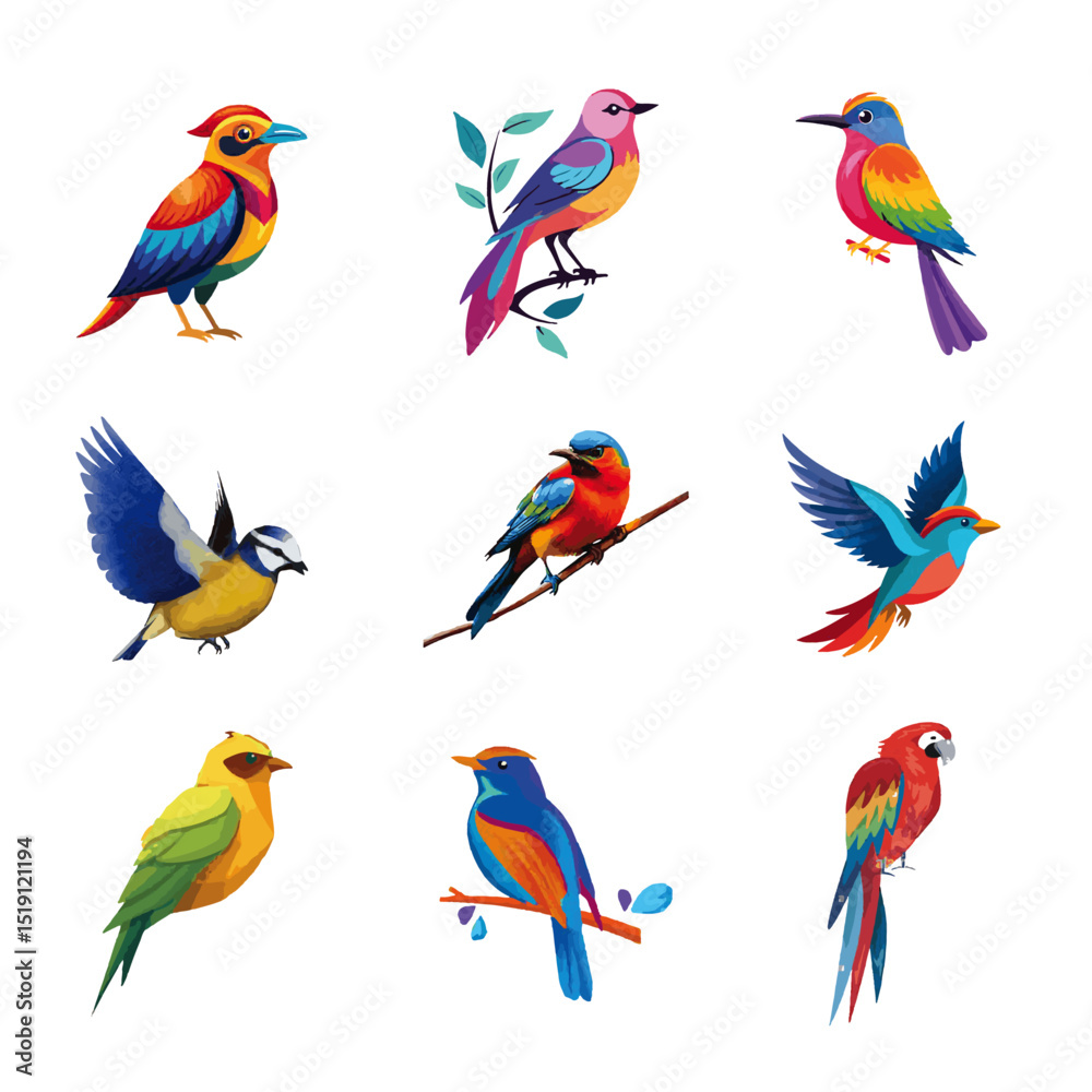 Obraz premium color full bird adobe stock 42