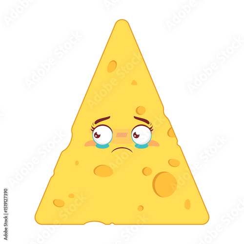 cheese crying face cartoon cute