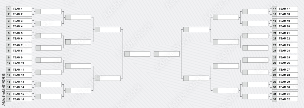 team bracket tournament design template
