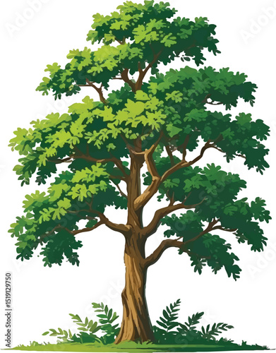 tree isolated on white background