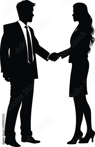 Wallpaper Mural Business Handshake Silhouette Illustration: Professional Agreement Clipart

 Torontodigital.ca