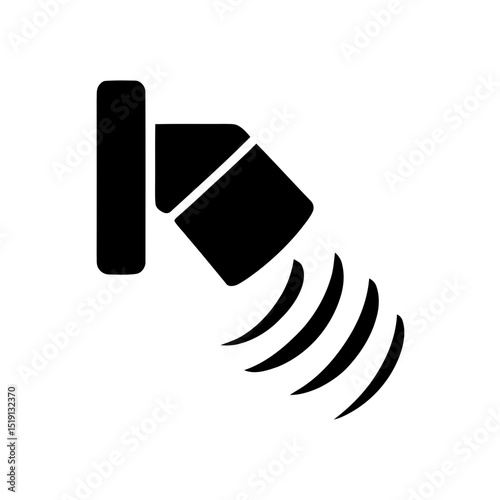 Mobile security icon: smartphone with shield for device protection, data privacy. Represents antivirus software, secure apps, safe mobile browsing. For cybersecurity & tech themes.