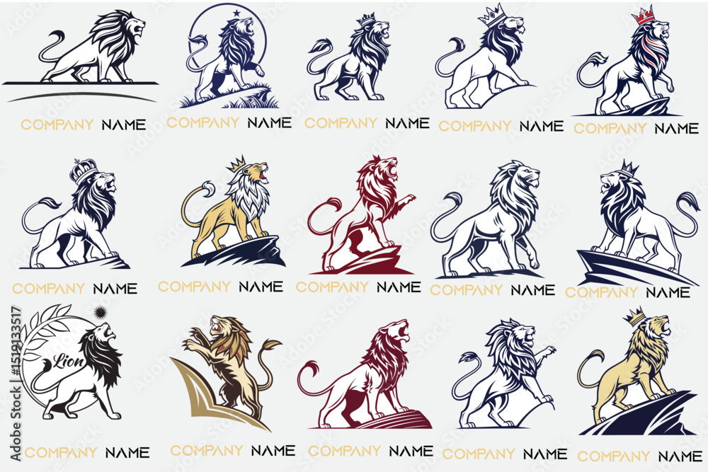 Fototapeta premium Lion Logo For Company 