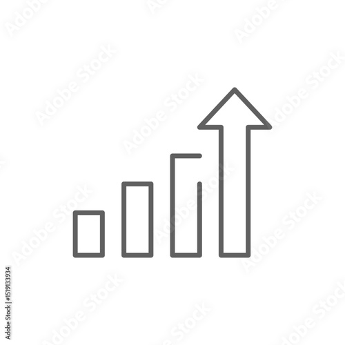 Growth Chart Arrow Icon in Outline Line Style with Editable Stroke Representing Business Progress Success and Data Analytics Free Download Growth Chart Arrow Icon in Outline Line Style with Editable Stroke Representing Business Progress Success and Data Analytics - GFXLoad