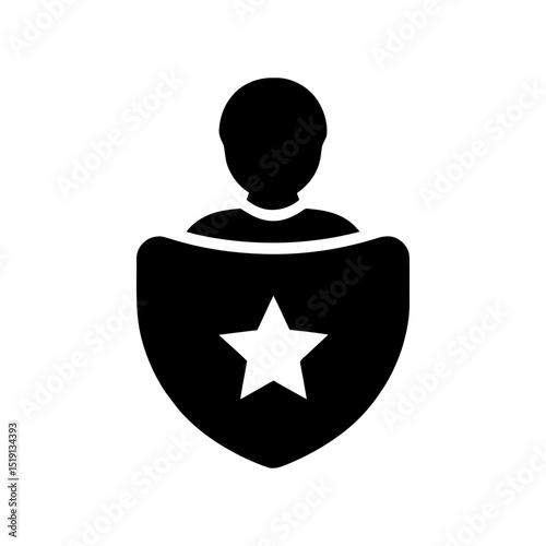 Shield featuring a graduation cap, for educational security, cybersecurity certification programs, or protecting learning environments and student data well.