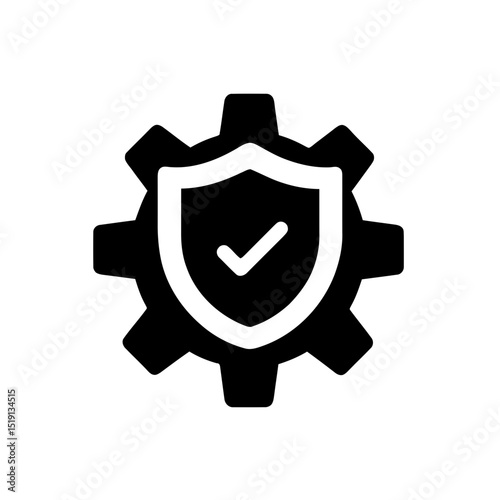 Person silhouette with pointed shield and star, icon for a security professional, protection agent, or official guard. Symbolizes safety and vigilance.