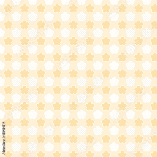 Floral Pattern Background,  Seamless Flower Design, Vintage Botanical Texture