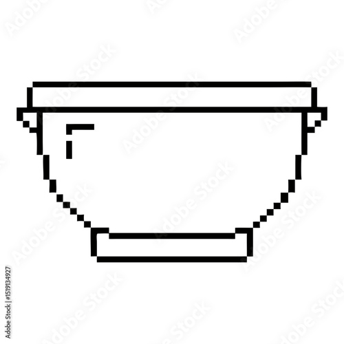 pixel kitchen bowl design suitable for modern home decor and culinary use