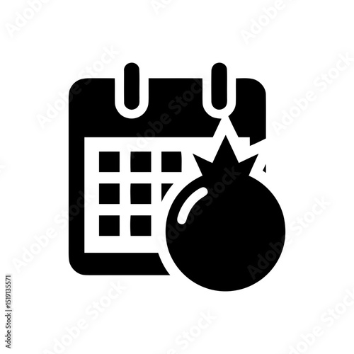 Worm or larva icon, commonly representing a computer worm (malware), a software bug, or a system vulnerability that needs to be addressed quickly.