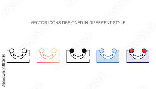 Law of Motion icon design with white background stock illustration