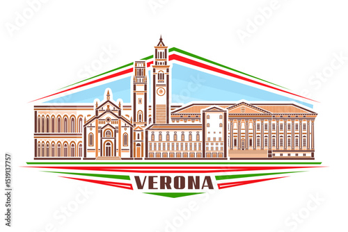 Vector illustration of Verona
