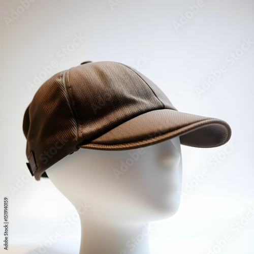 Stylish Brown Faux Leather Baseball Cap Classic Design, Modern Comfort