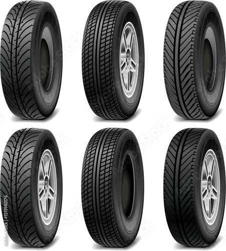 set of car tires
