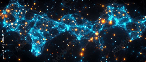 Abstract visualization of cosmic connections.