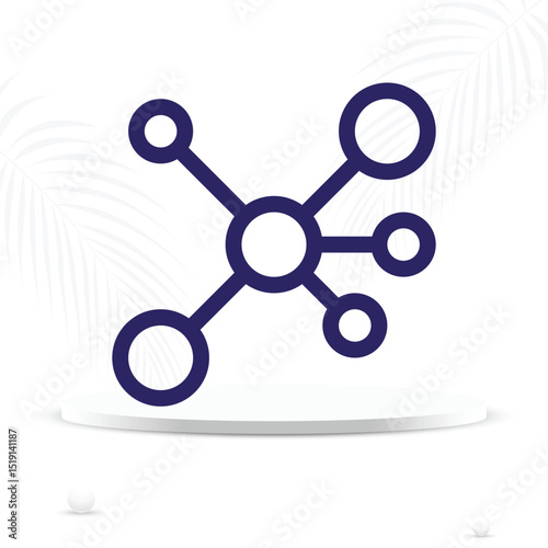 molecule icon share link