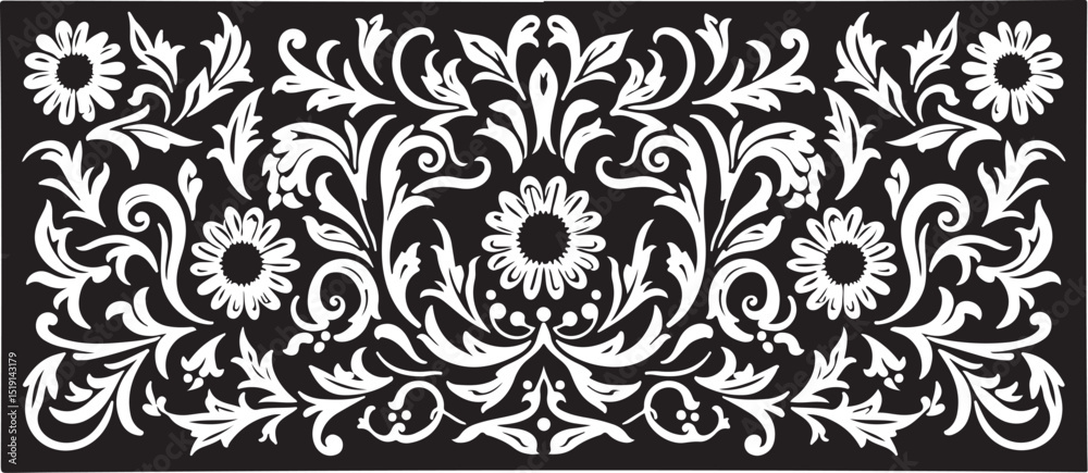 Elegant Laser Cut Floral Frames Elegant Laser Cut Floral Frames