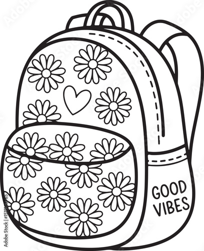 Fun Back to School Coloring Pages - Cute School Supplies, Classroom Scenes & Bus Designs for Kids, Printable PDF, First Day Activity Sheets Art & Illustration