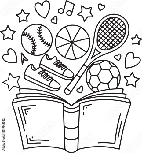 Fun Back to School Coloring Pages - Cute School Supplies, Classroom Scenes & Bus Designs for Kids, Printable PDF, First Day Activity Sheets Art & Illustration