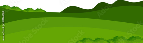Landscape Scenery with Grass and Flower