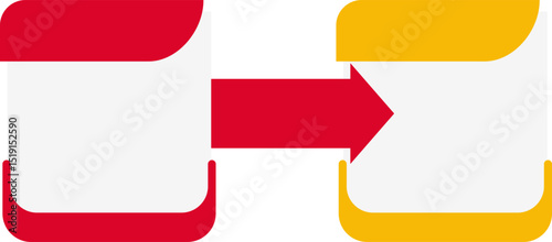 Colorful Infographic Textbox with Arrow