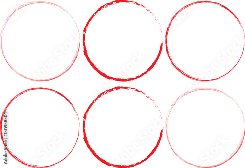 Hand drawn circle line sketch set. Circular vector image. Hand drawn circle with doodle patterns. Circular label, logo, text frame, banner, emblem, badge. 