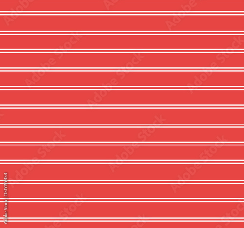 Horizontal thin white stripes on red background.