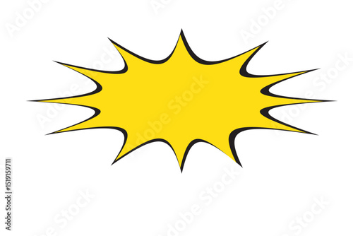 Comic book explosion effect.  Cartoon effects explosion design element .  eps 10