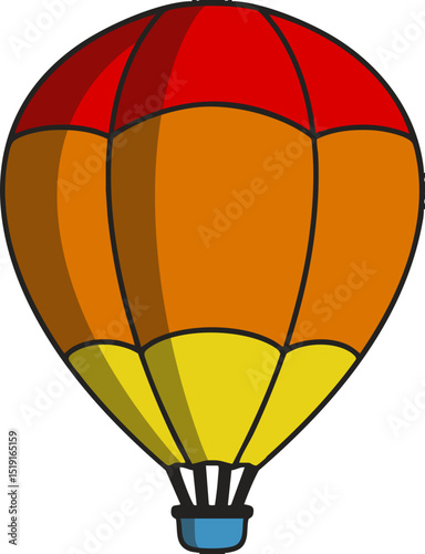 a flying hot air balloon