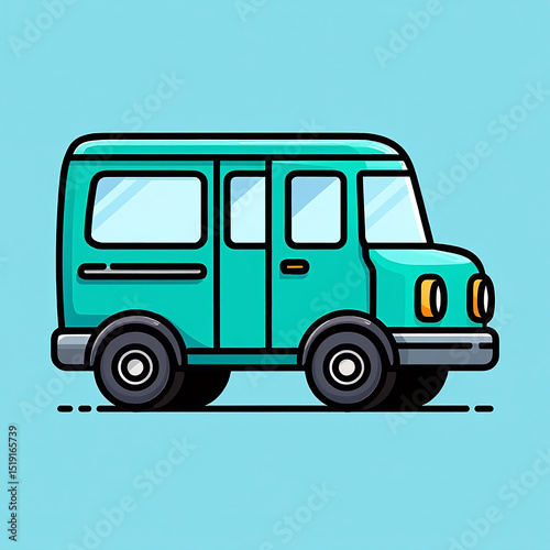 vector illustration of a cartoon car