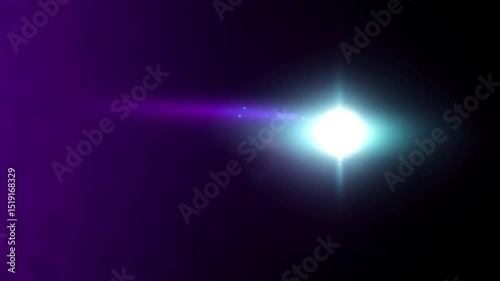 Wallpaper Mural Bright light shines through a purple void towards abstract circles Torontodigital.ca