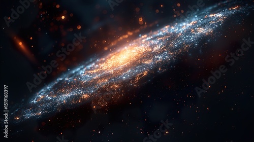 Nebula and galaxies in space. Abstract cosmos background  HD 8k wallpaper photographic image
